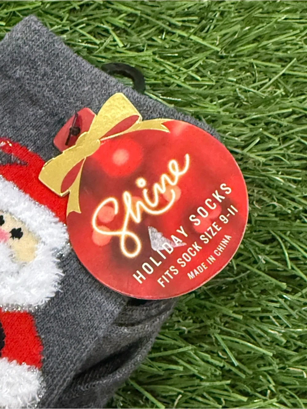 Shine Holiday Socks - Santa